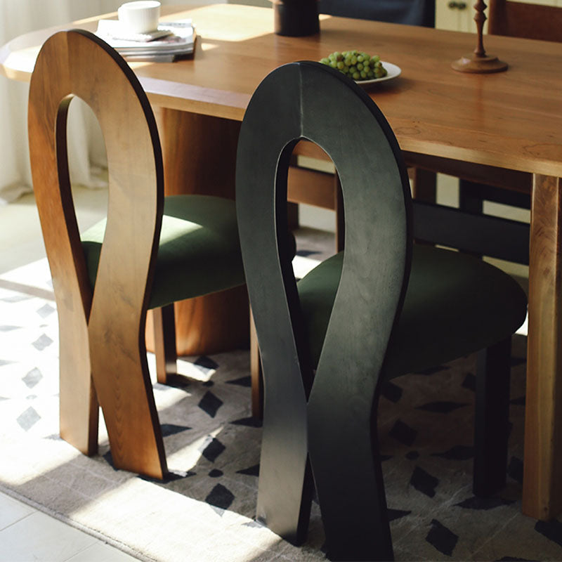 Caradoc Mermaid Dining Chair, Oak & Velvet-Rit Concept-Rit Concept