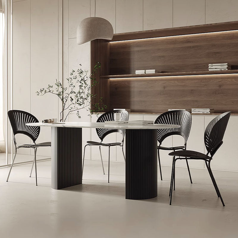 Dwight Dining Table, Black & White｜Rit Concept