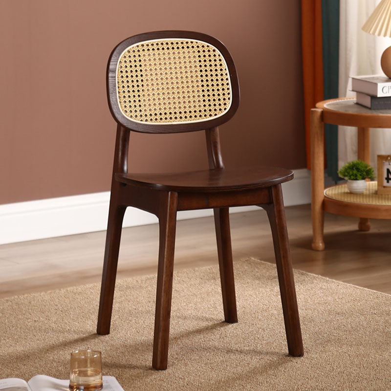 Nicole Rattan Dining Chair, Solid Wood｜Rit Concept