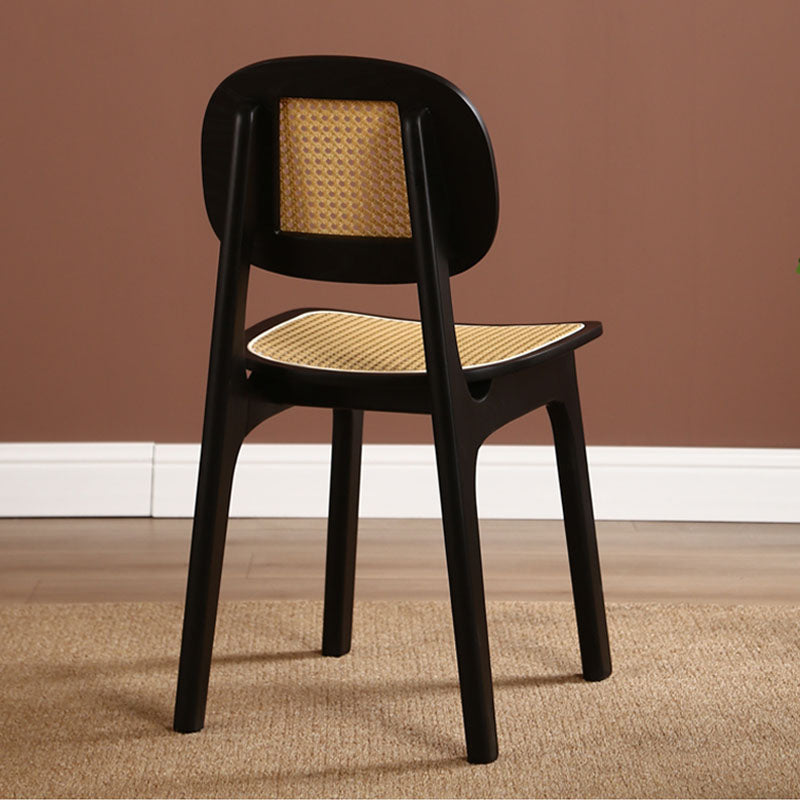 Nicole Rattan Dining Chair, Solid Wood｜Rit Concept