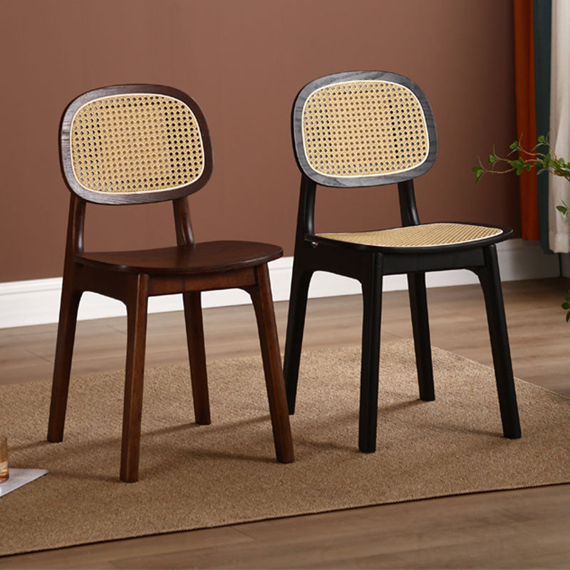 Nicole Rattan Dining Chair, Solid Wood｜Rit Concept