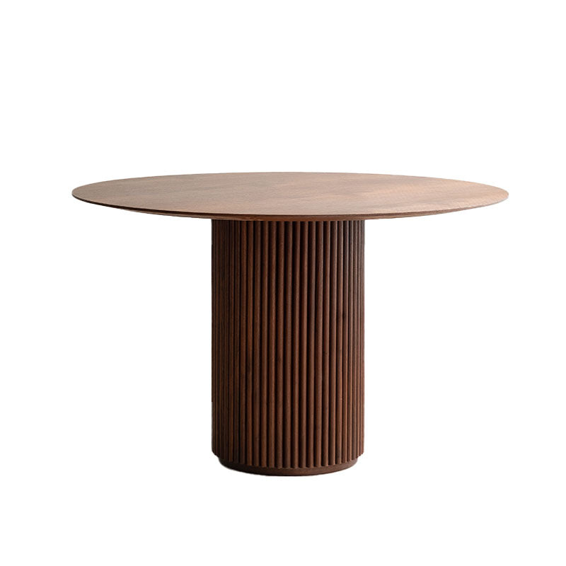 Ivar Round Dining Table, Dark Wood｜Rit Concept