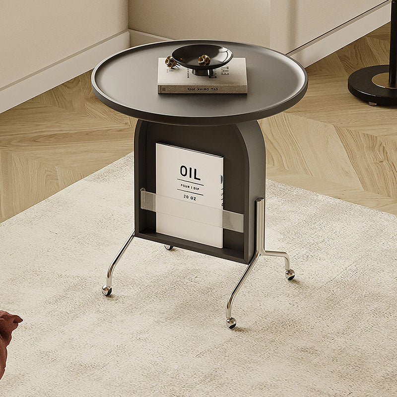 Roland Side Table with Book Storage, Black｜Rit Concept