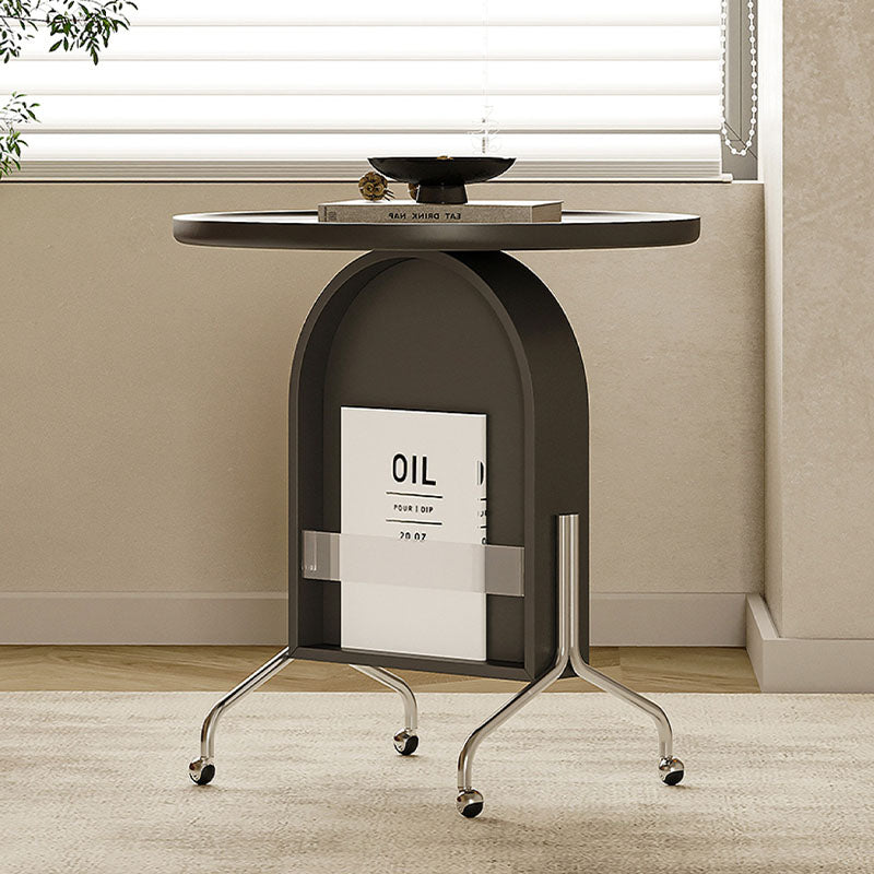 Roland Side Table with Book Storage, Black｜Rit Concept