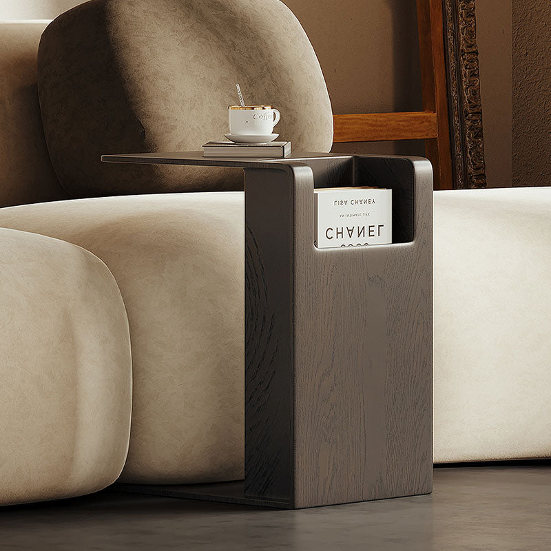 Rodge Side Table with Book Storage, Wood｜Rit Concept