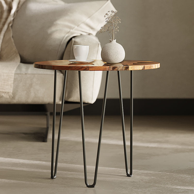 Morris Side Table, Walnut & Carbon Steel｜Rit Concept