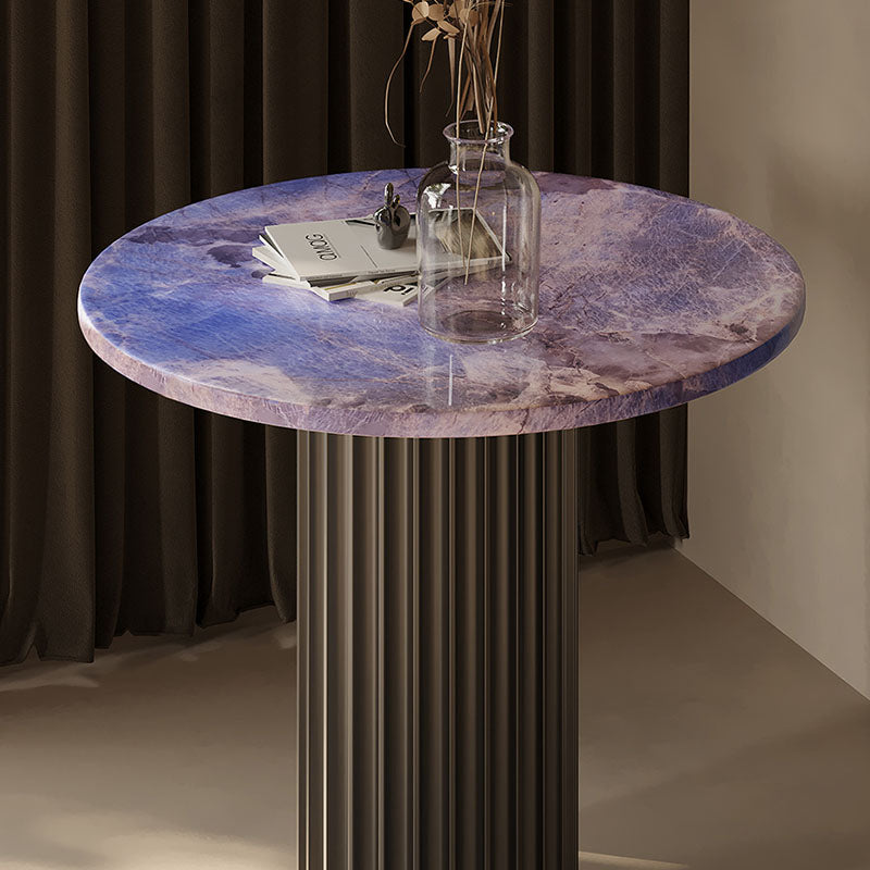 Tabitha Side Table, Purple & Marble & Aluminum Alloy｜Rit Concept