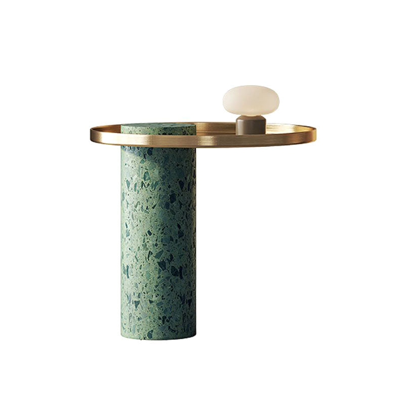 Henrietta Side Table, Stainless Steel & Marble｜Rit Concept