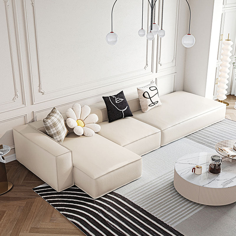 Milton Three Seater Corner Sofa, White｜Rit Concept