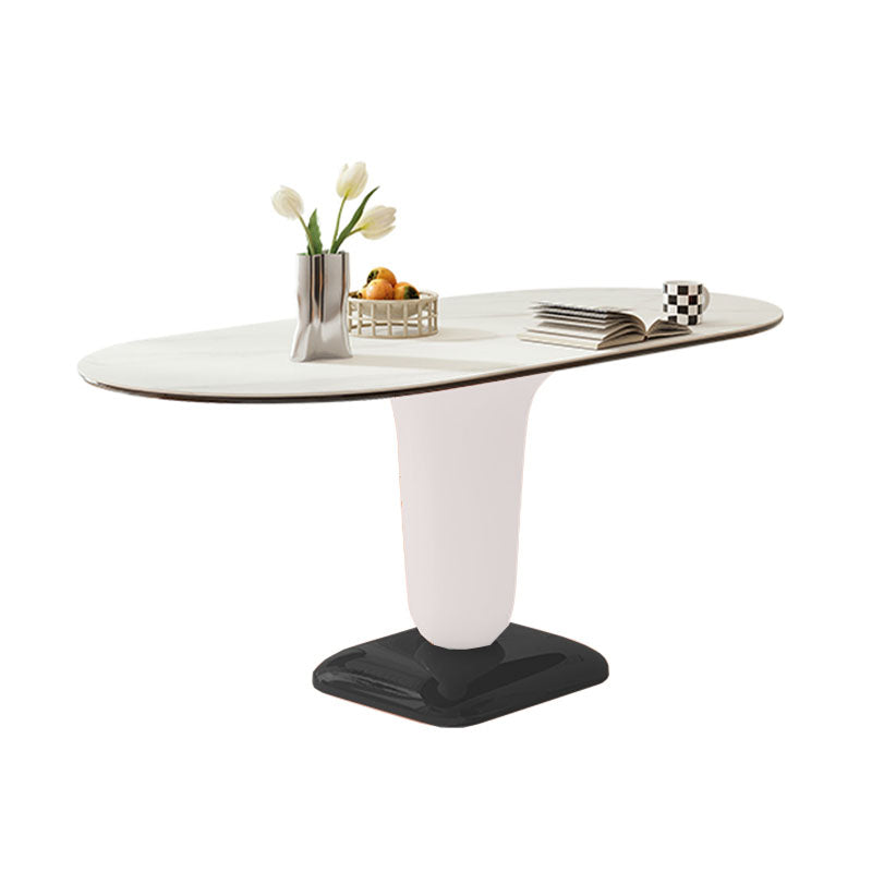 Elmer Dining Table, White Top, Oval-Rit Concept-Rit Concept