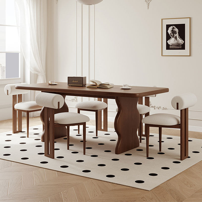Gavin Dining Table, Brown & Ash Wood｜Rit Concept