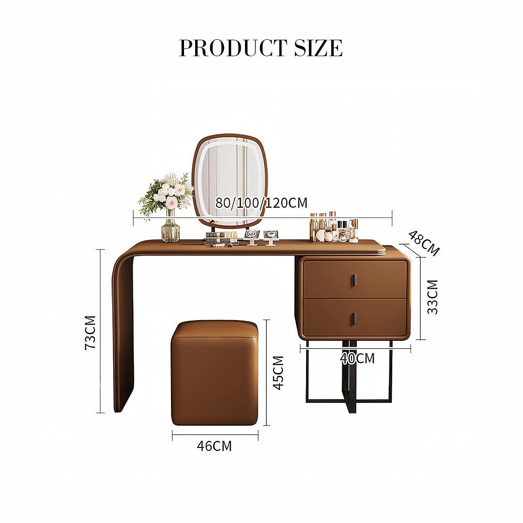 Rivera Dressing Table, Brown, More Colours Available