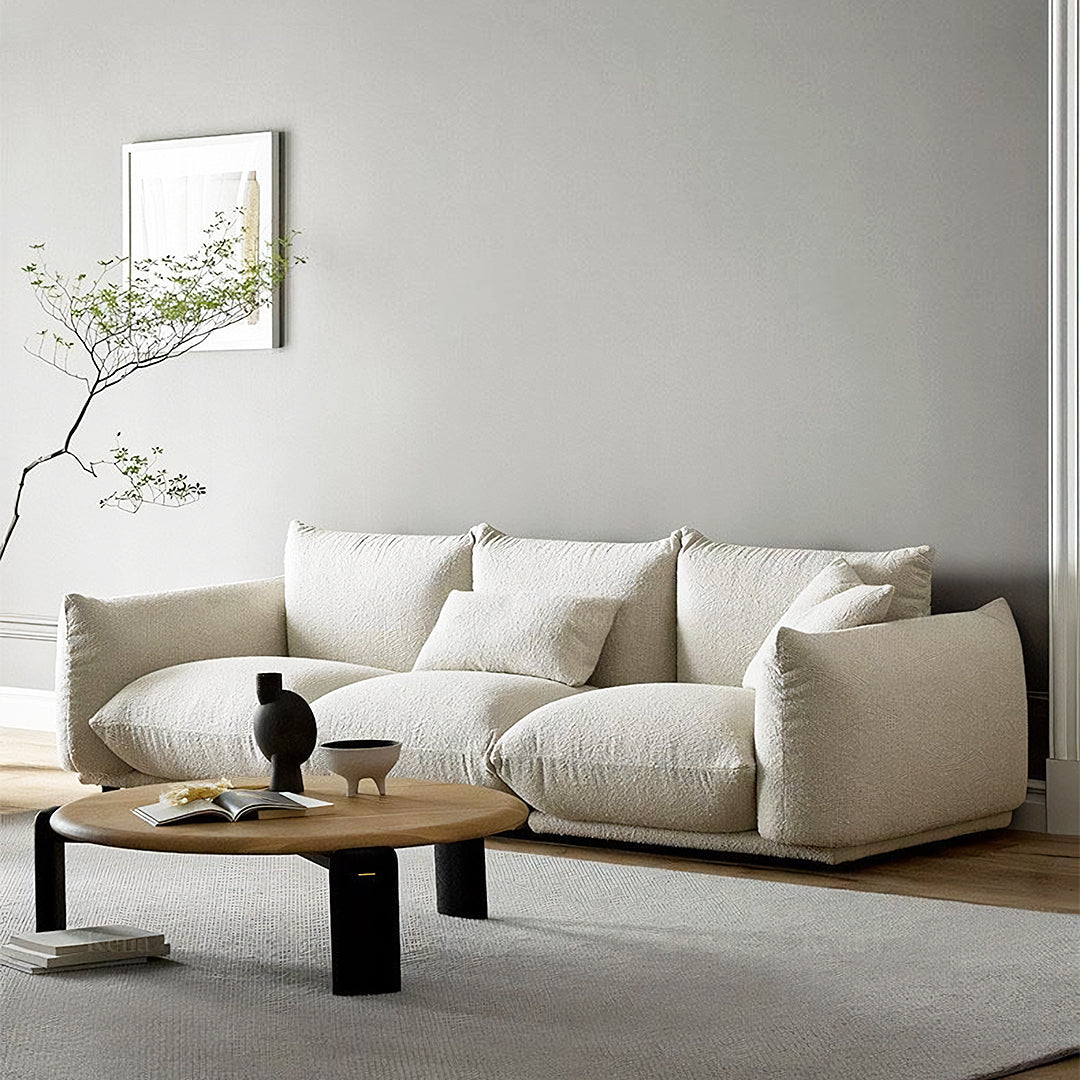 Tate Two Seater, Three Seater Sofa, Boucle Or Velvet, White-Rit Concept-Rit Concept