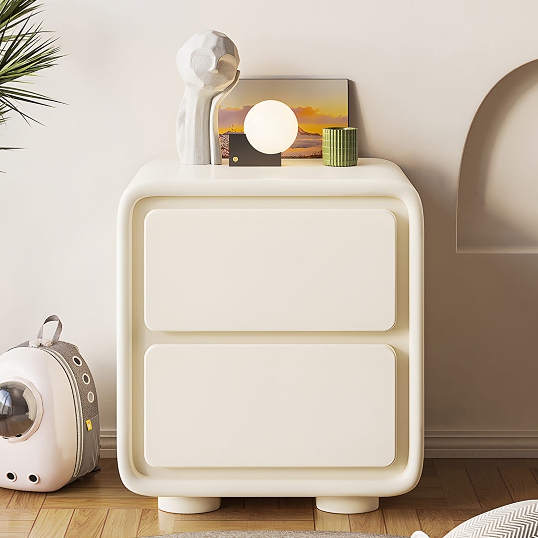 Julieta Bedside Table, Cream-Rit Concept-Rit Concept