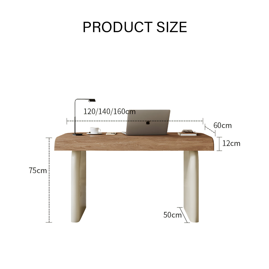 Watson Office Desk With Drawers, Solid Wood-Rit Concept-Rit Concept