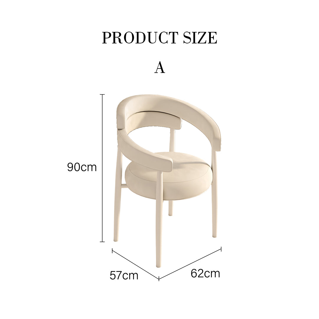 Nordic Style Dining Table Combination, White-Ritconcept-Rit Concept