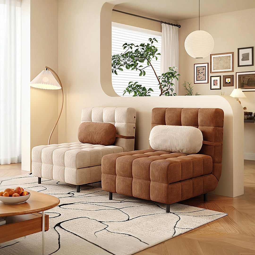 Mendez Single Sofa Bed, Two Seater Sofa Bed, Corduroy-Rit Concept-Rit Concept