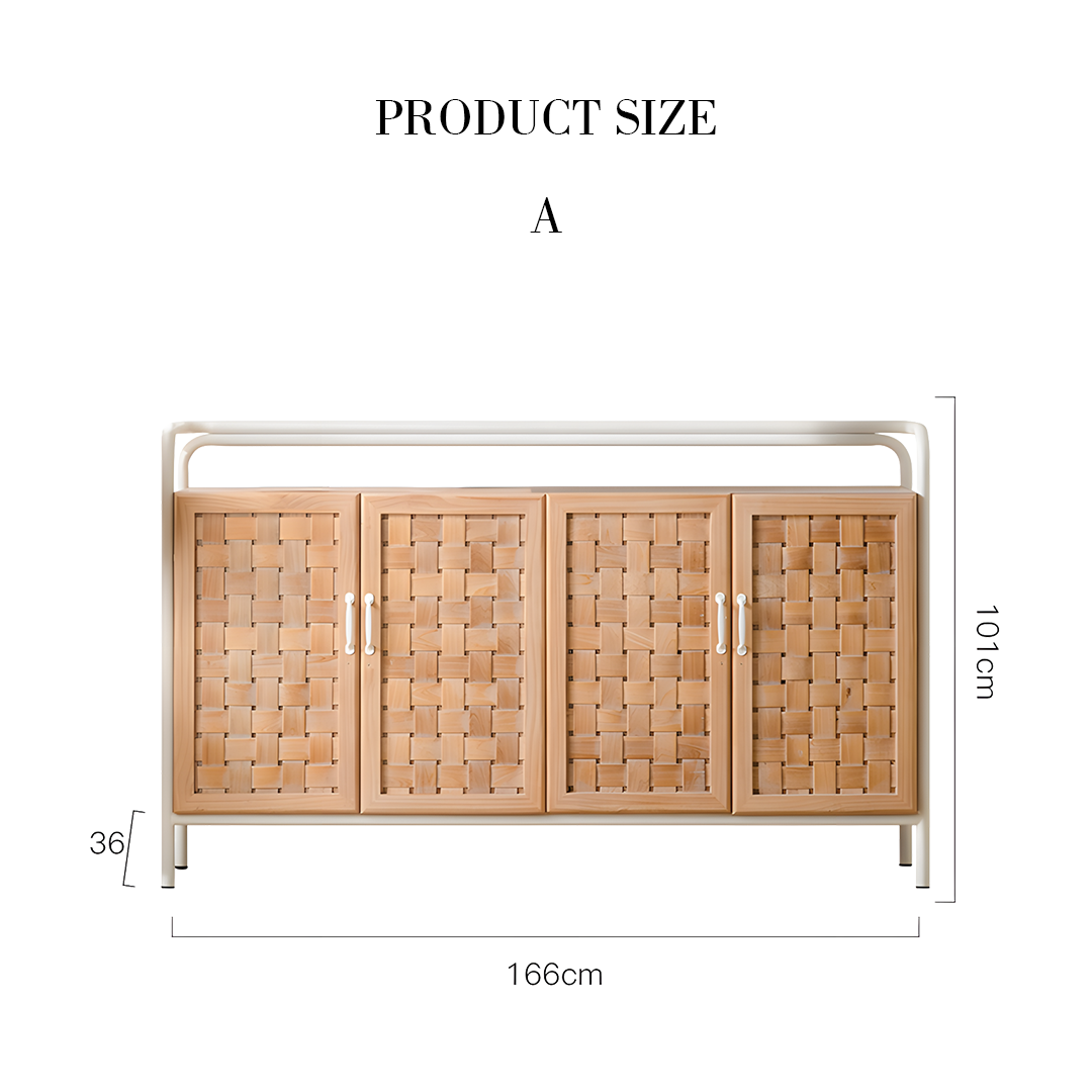 Eris Wooden Sideboard, Solid Wood