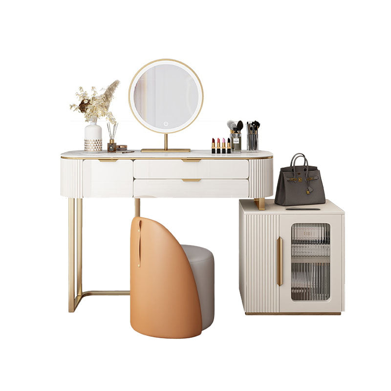 Hines Dressing Table with Mirror For Display With Damage On Table Top Corner