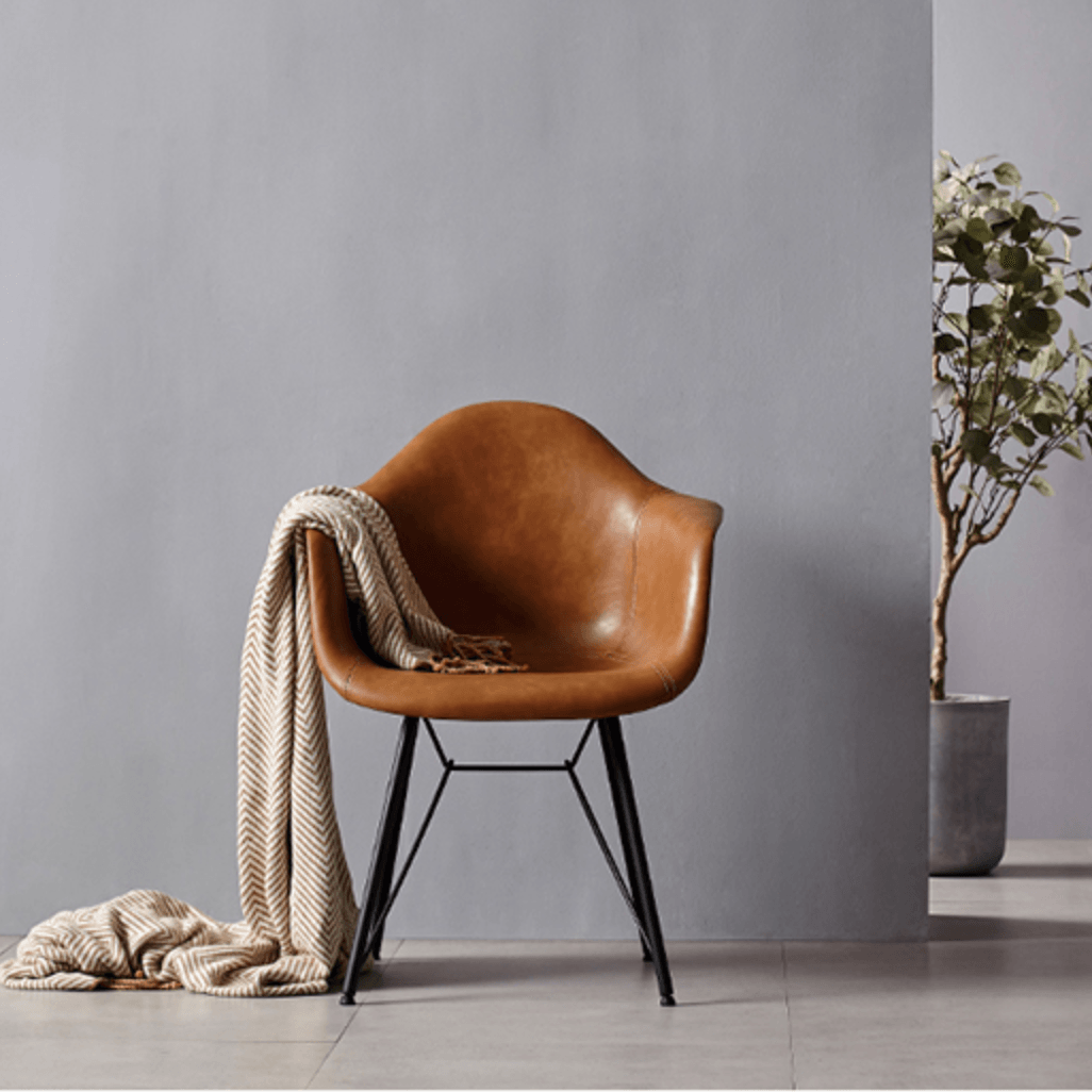 Lilliana Dining Chair, Brown-Rit Concept-Brown-PU Leather-Rit Concept