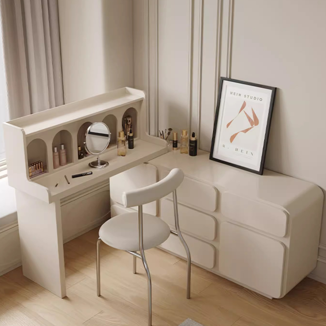 Thompson Dressing Table With Sideboard, Cream-Rit Concept-Rit Concept