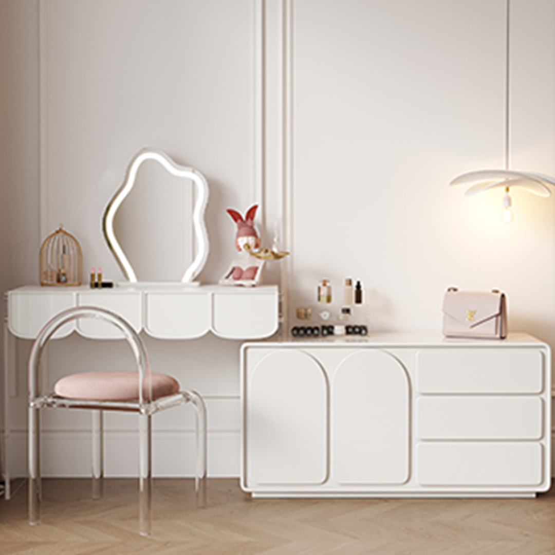 Brennan Dressing Table With Sideboard, White-Rit Concept-Rit Concept