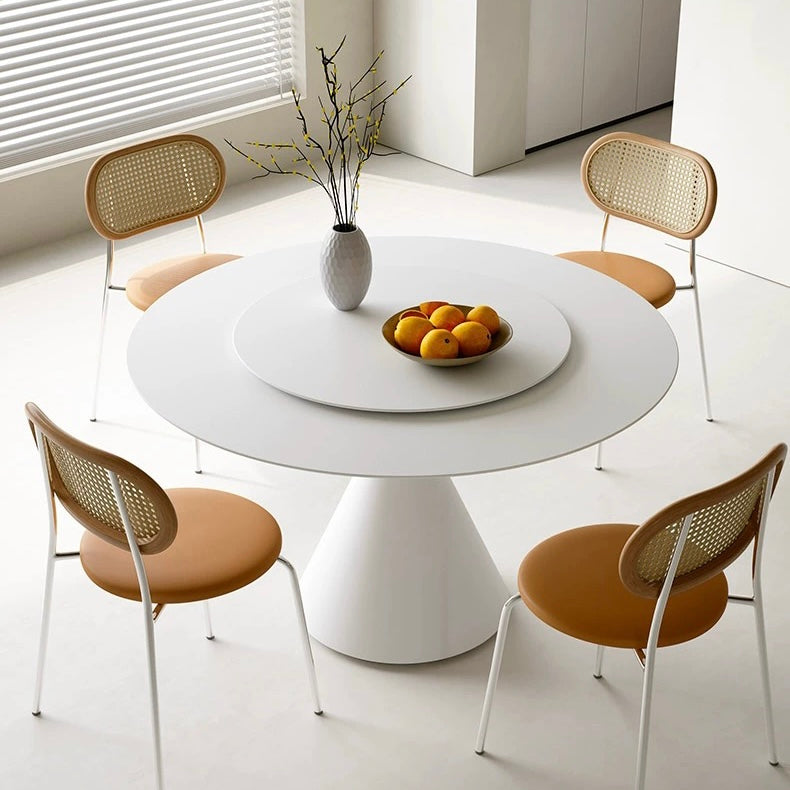 Ozzie Round Dining Table, White｜Rit Concept