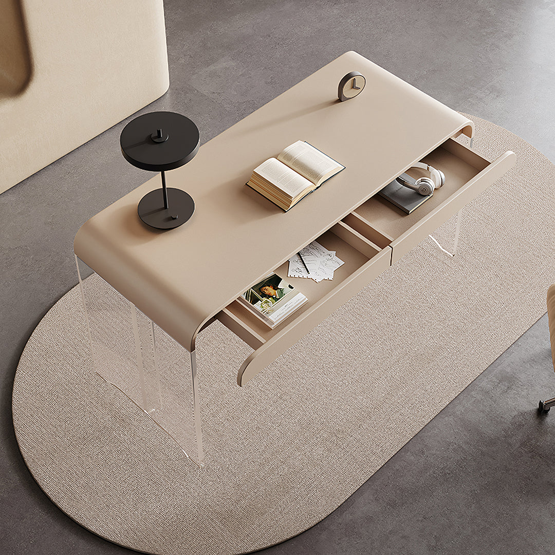 Kenji Office Desk With Storage, Cream-Rit Concept-Rit Concept