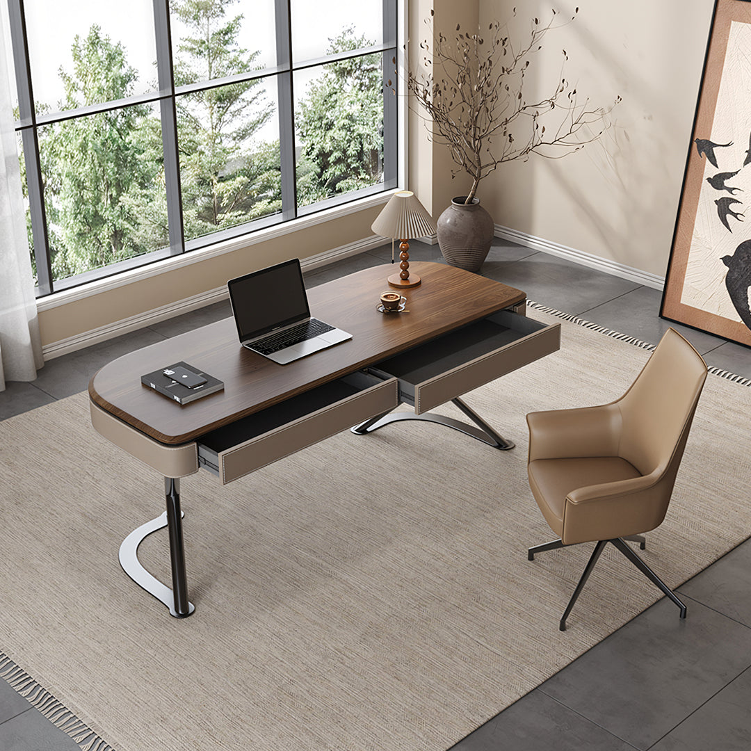 Yuna Office Desk With Storage & Office Chair