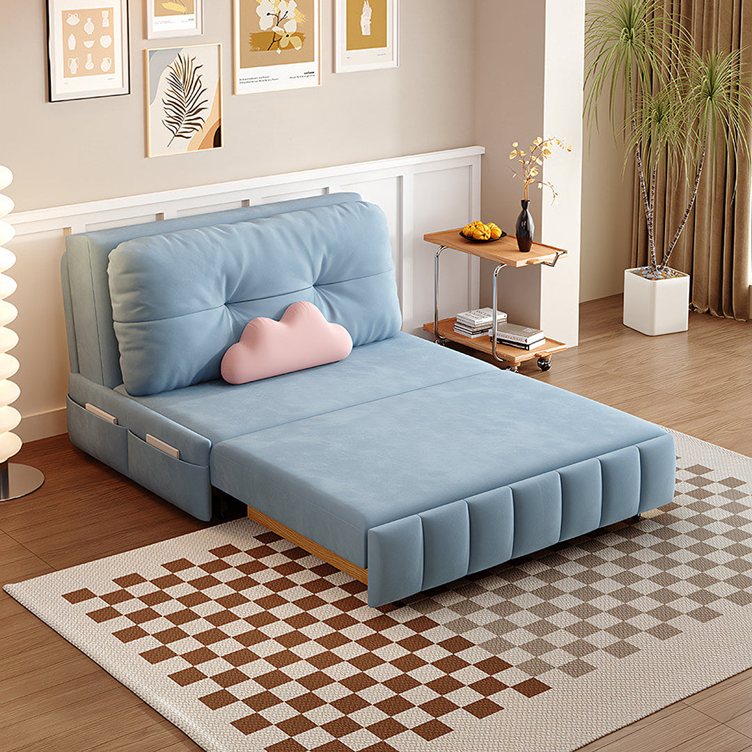 Sokolov Single Seater Sofa Bed, Two Seater Sofa Bed, Blue-Rit Concept-Rit Concept