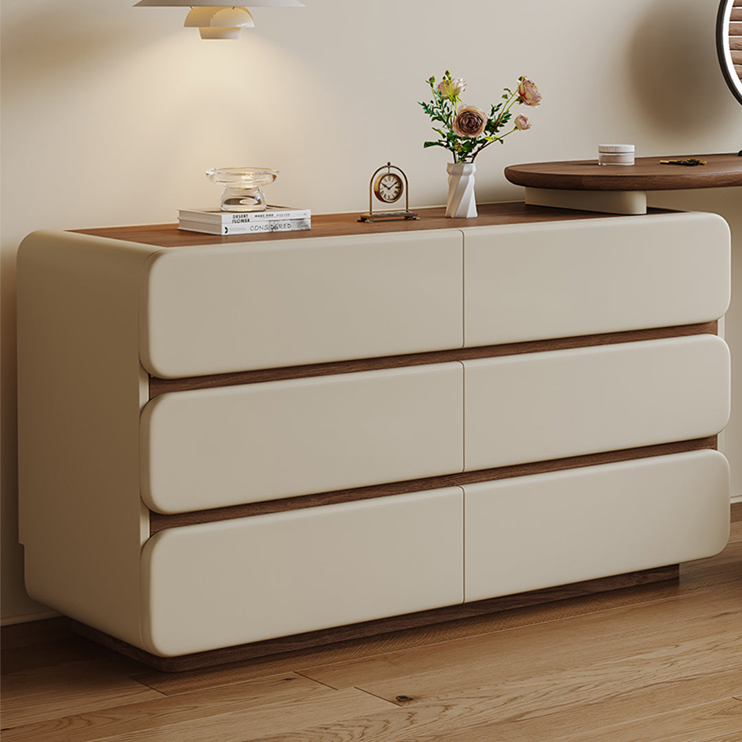 Lewis Dressing Table With Chest Of Drawers & Round Mirror, Solid Wood-Rit Concept-Rit Concept