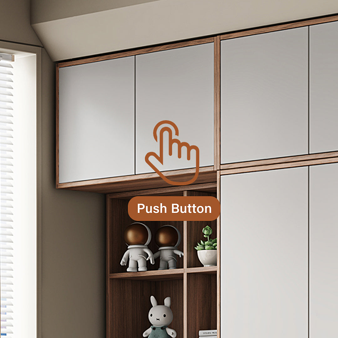 Bianchi Corner Wardrobe, L Shape Wardrobe With Dressing Table-Rit Concept-Rit Concept