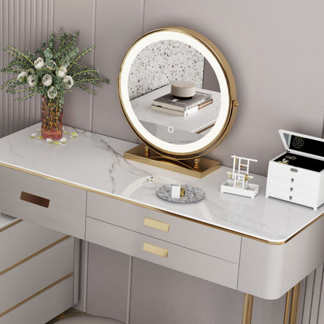 Haggith Corner Dressing Table With Sideboard