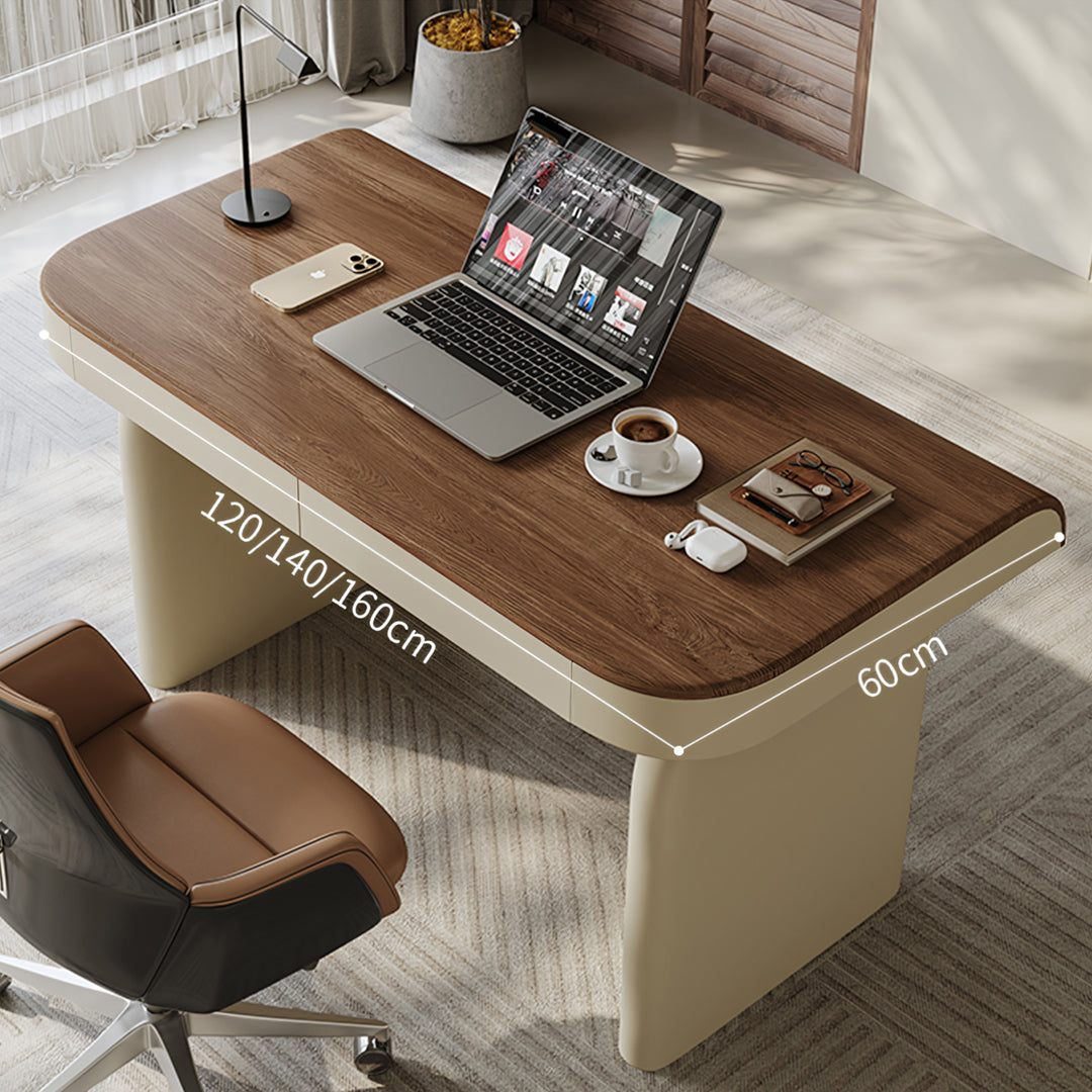 Watson Office Desk With Drawers, Solid Wood-Rit Concept-Rit Concept