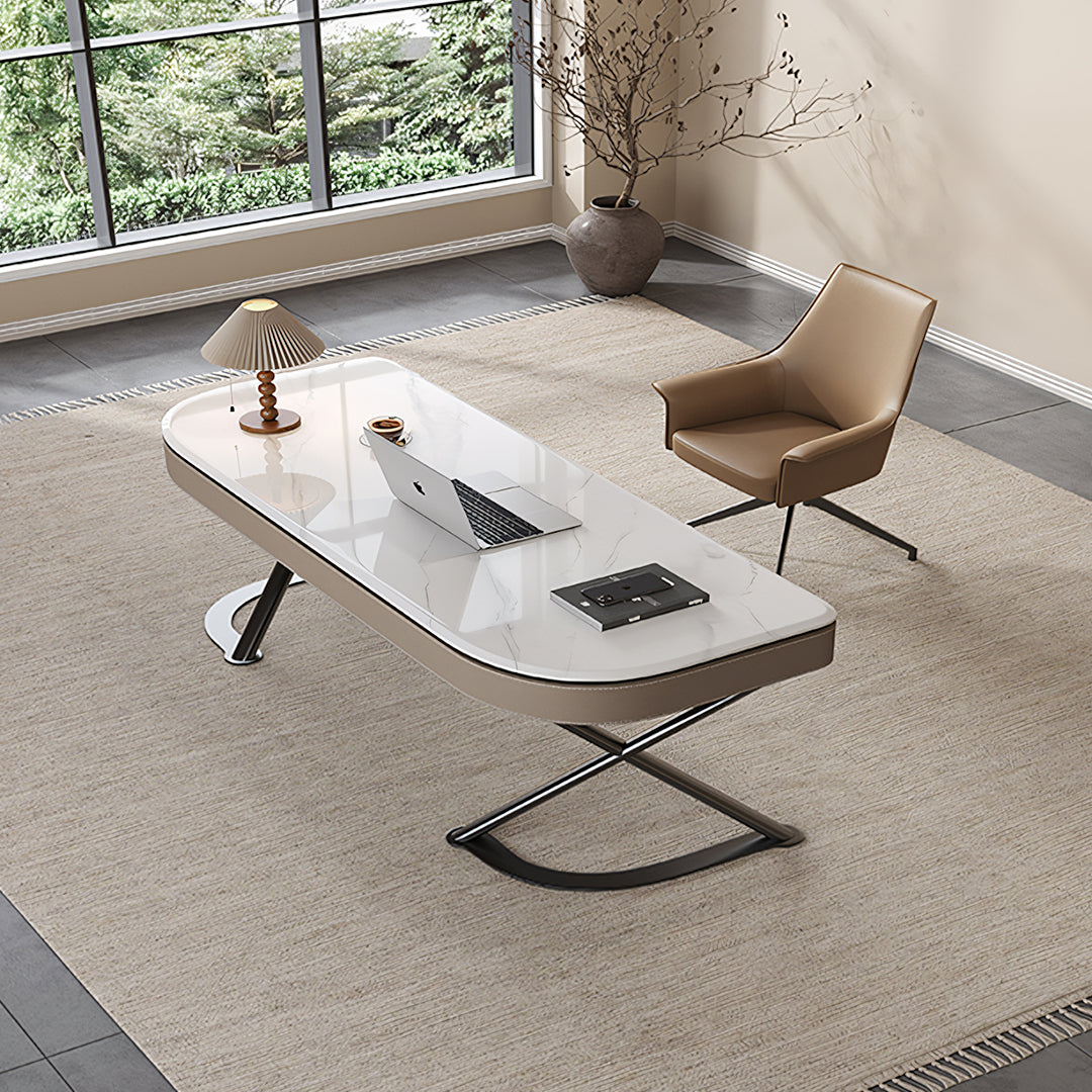 Yuna Office Desk With Storage & Office Chair-Rit Concept-Sintered Stone Top-120 x 70cm-With Office Chair-Rit Concept