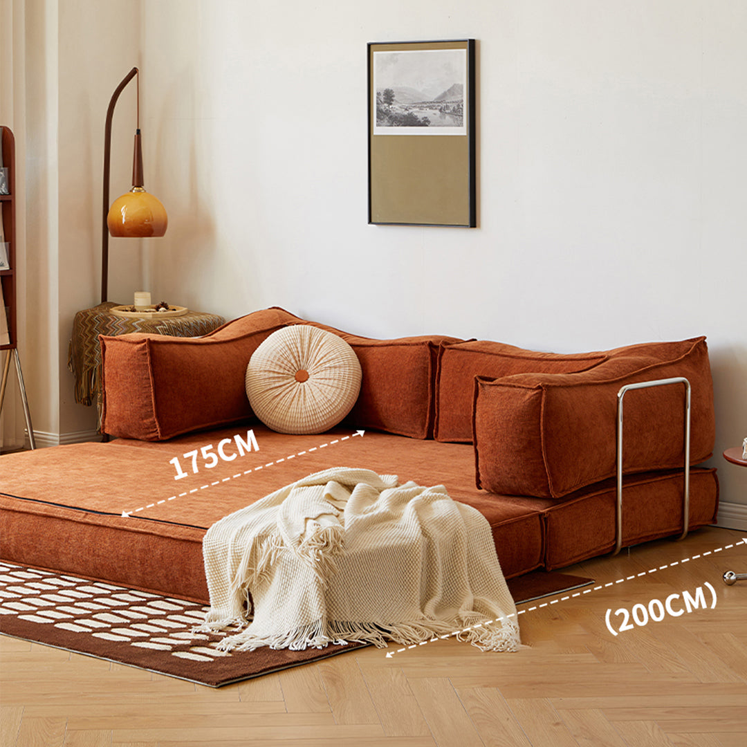 Hernández Foldable Lazy Sofa Bed For Lounging, Corduroy-Rit Concept-Rit Concept