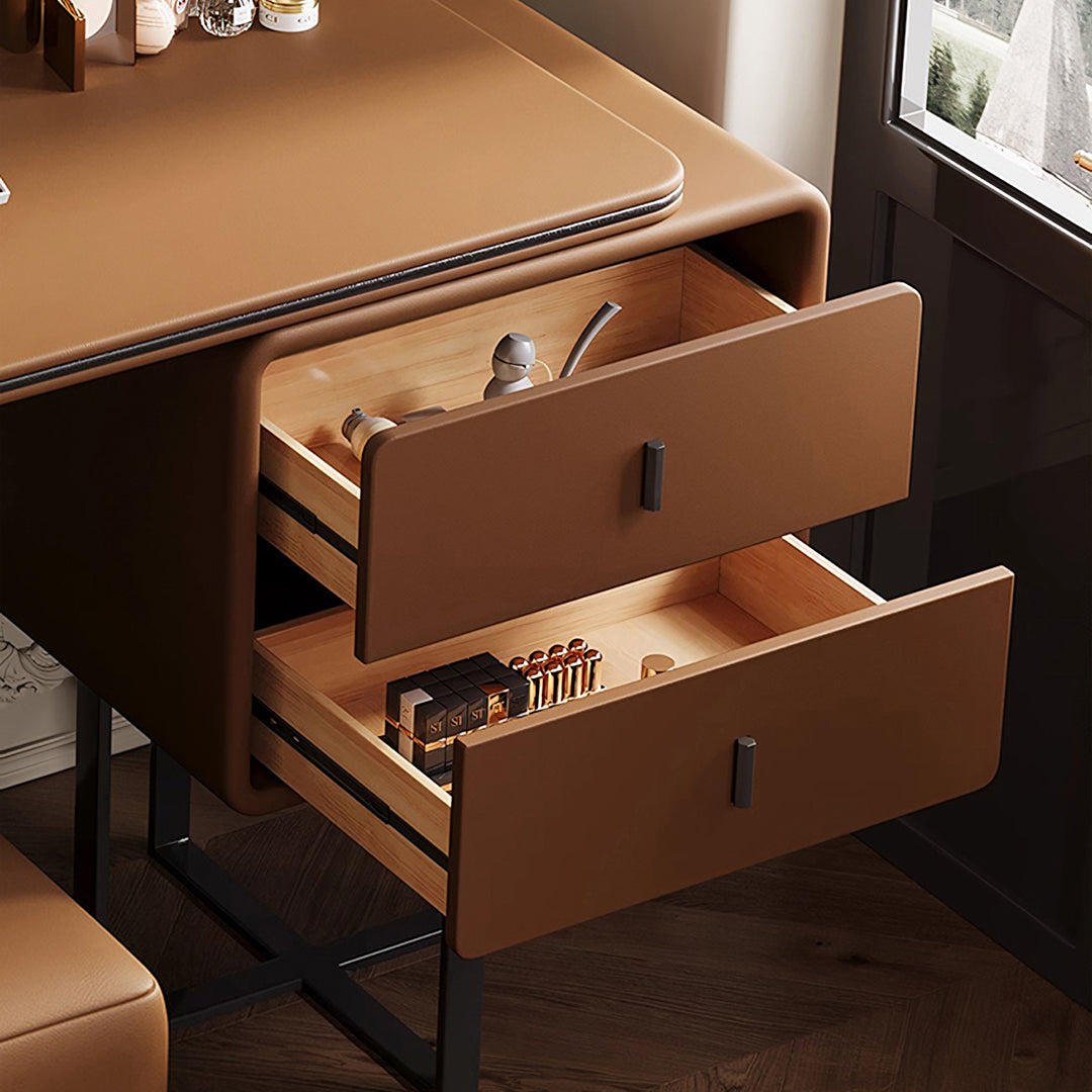 Rivera Dressing Table, Brown, More Colours Available-Rit Concept-Rit Concept