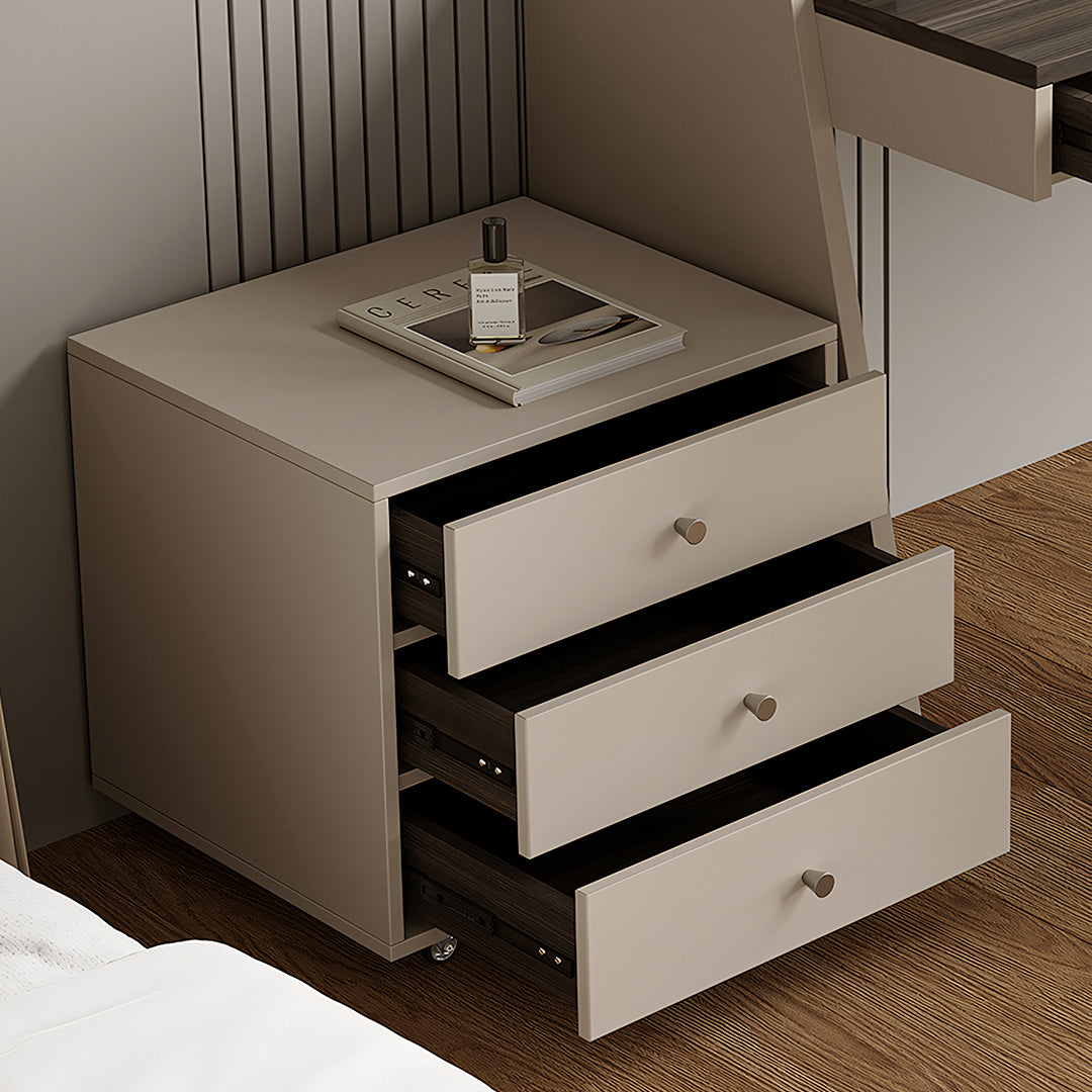 Dmitri Small Office Desk With Chest Of Drawers, Wood-Rit Concept-Rit Concept