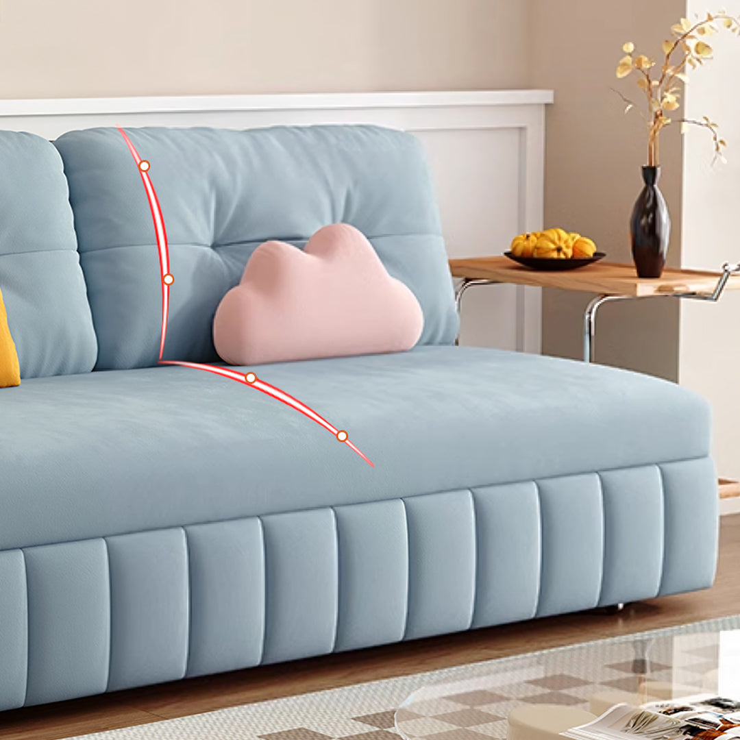 Sokolov Single Seater Sofa Bed, Two Seater Sofa Bed, Blue-Rit Concept-Rit Concept