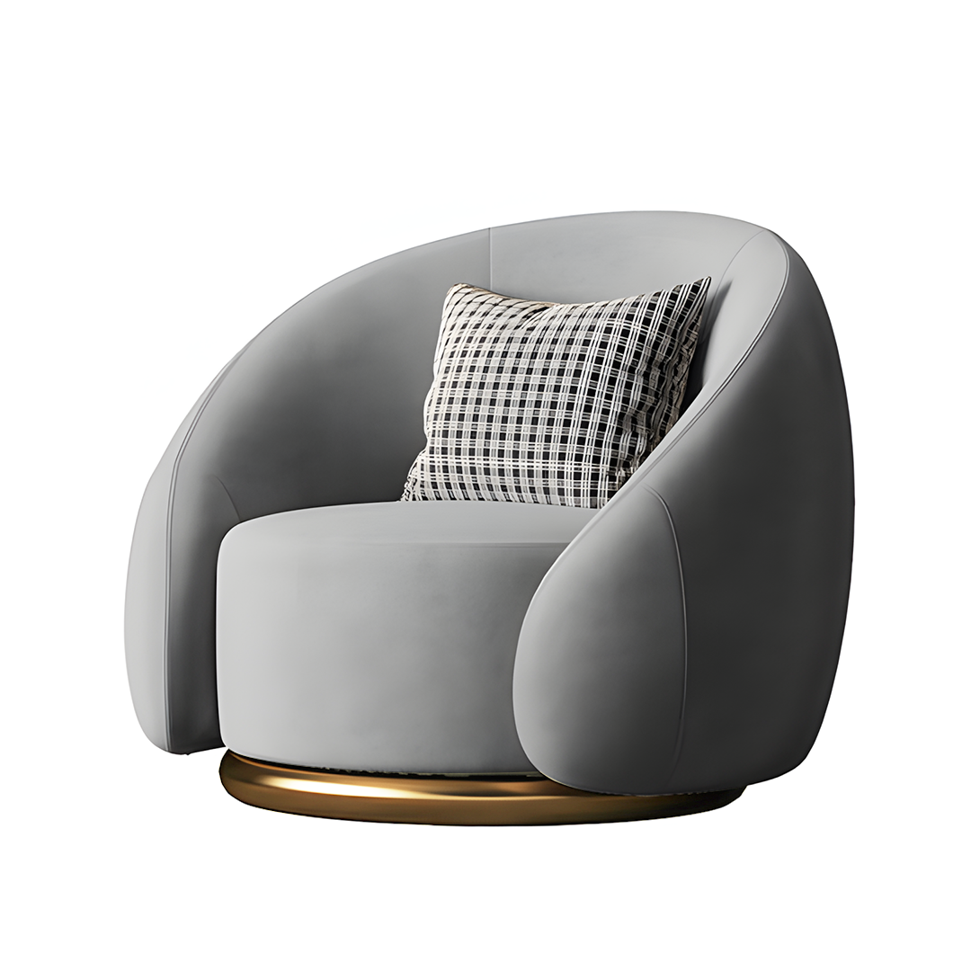 Bertha Velvet Armchair, Single Sofa