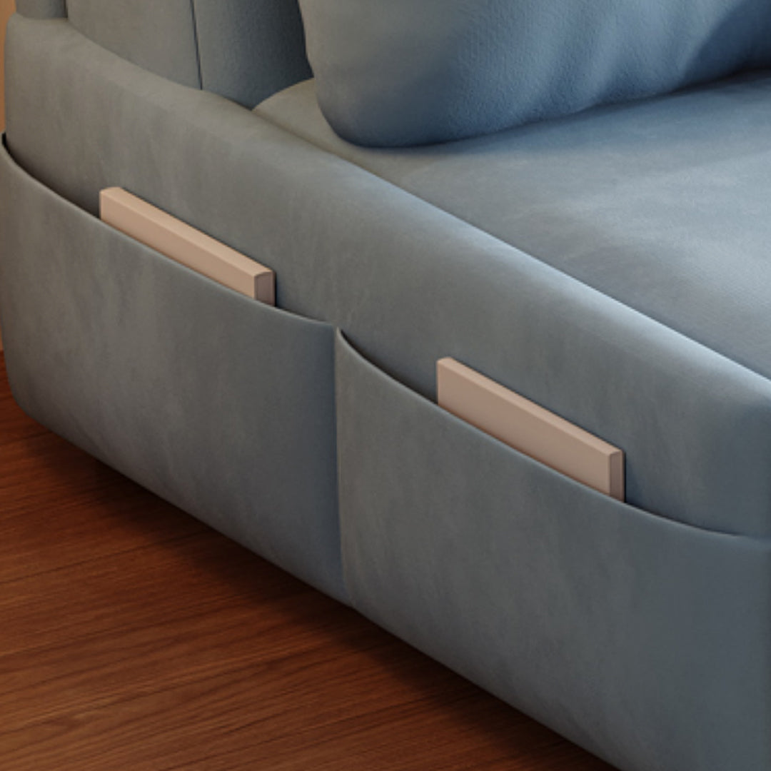 Sokolov Single Seater Sofa Bed, Two Seater Sofa Bed, Blue-Rit Concept-Rit Concept