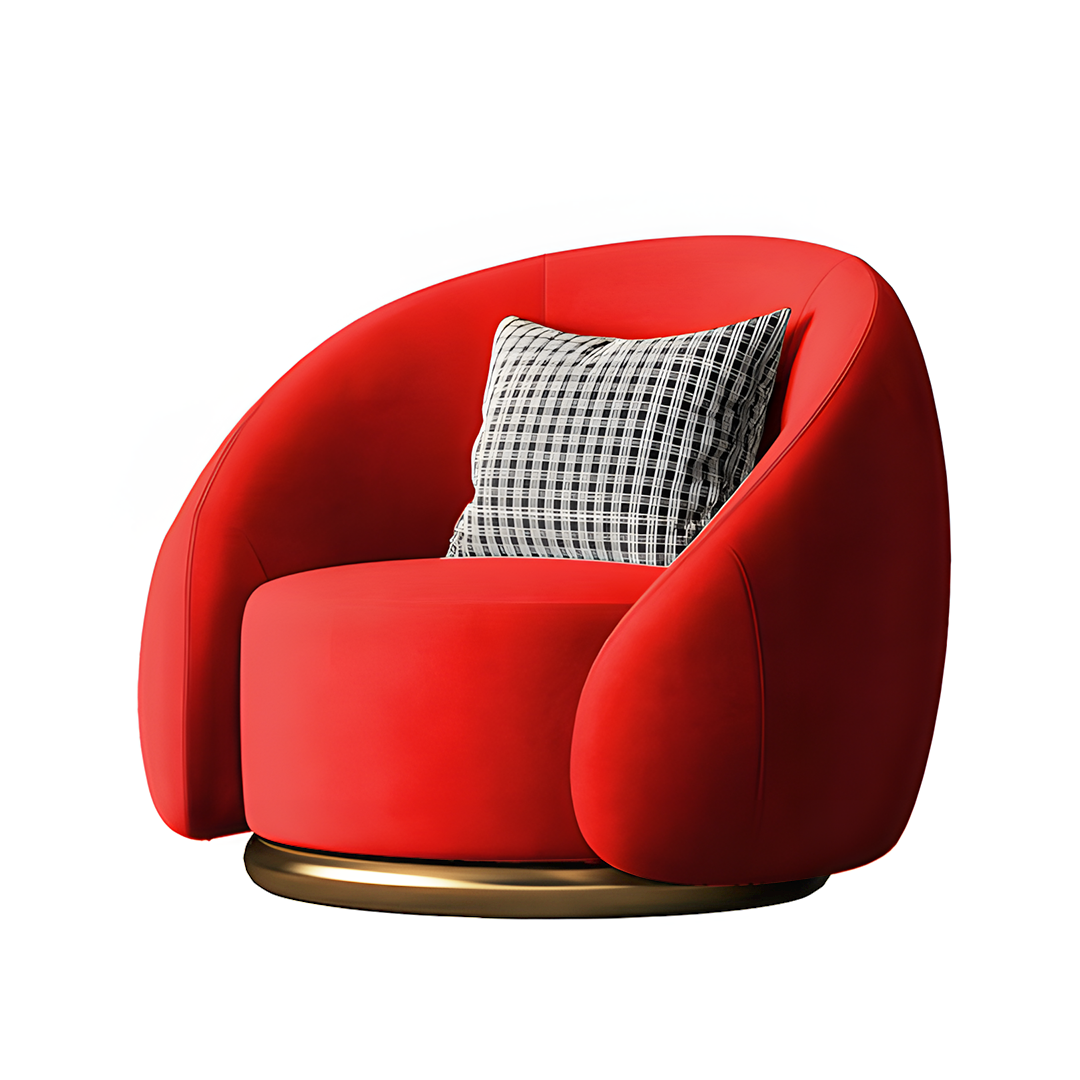 Bertha Velvet Armchair, Single Sofa