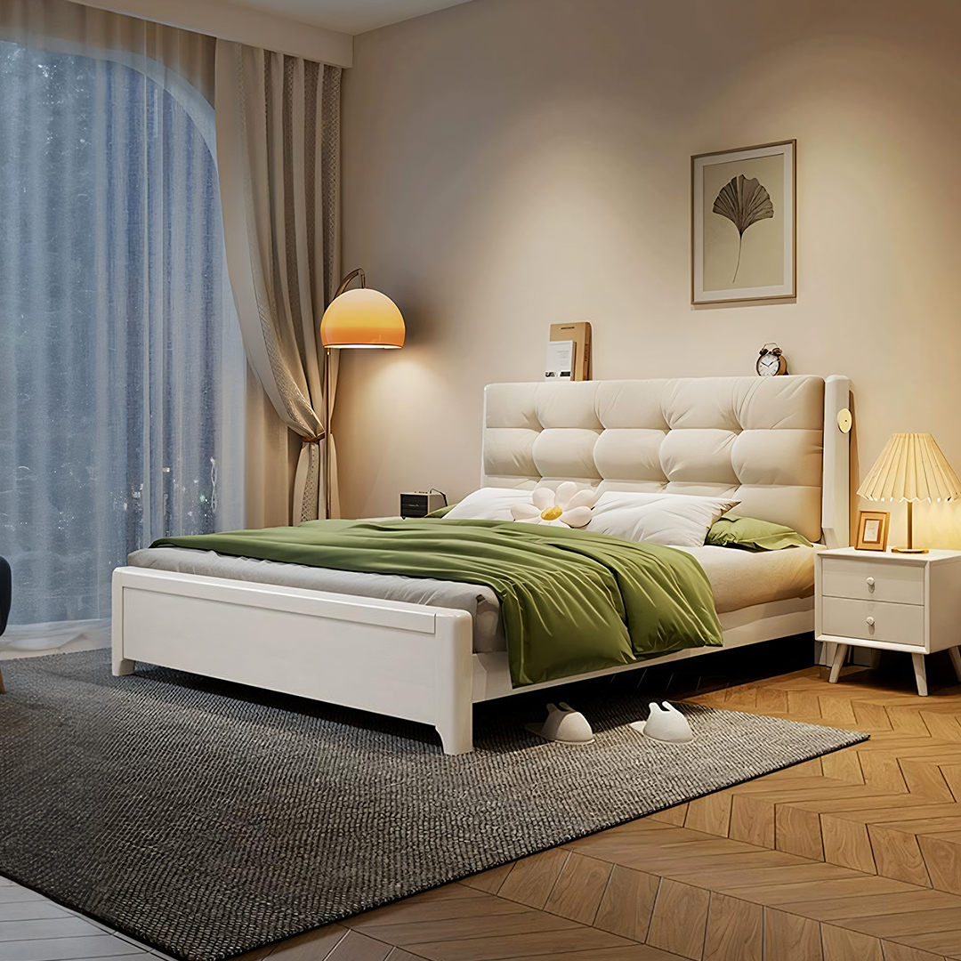 Arlene Wood King Size / Super King Size Storage Bed-Rit Concept-Rit Concept