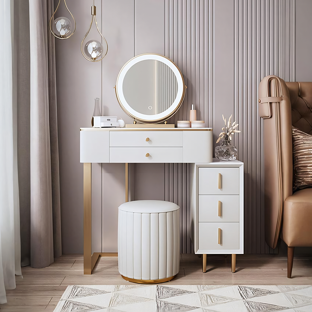 Falecia Dressing Table, White-Rit Concept-Rit Concept