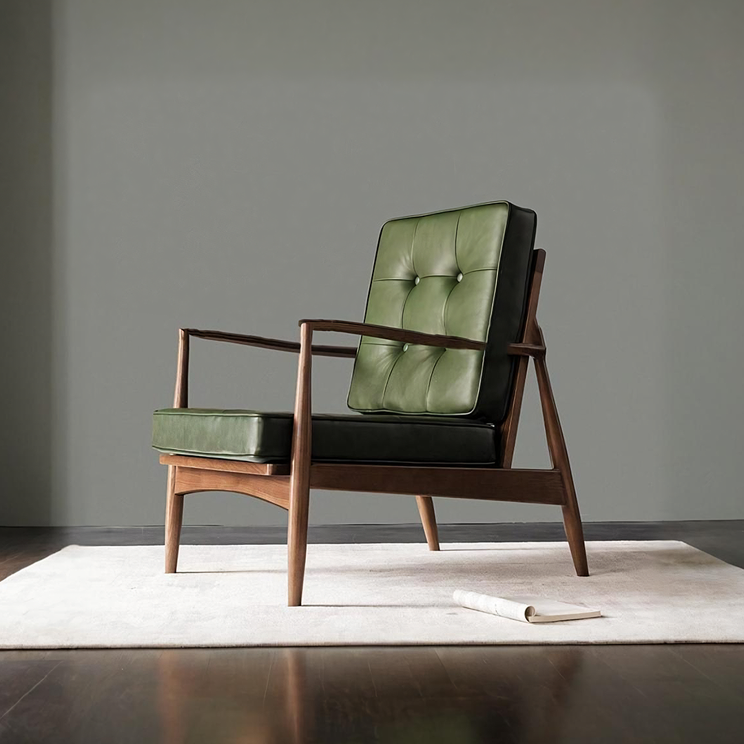 Harry CH23 Green Armchair, Wood-Rit Concept-Rit Concept