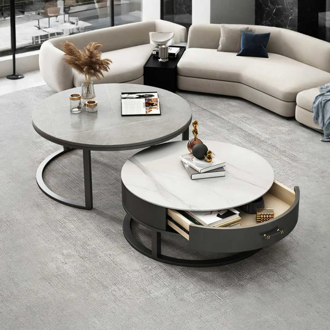 Ivan Nesting Coffee Table, Sintered Stone