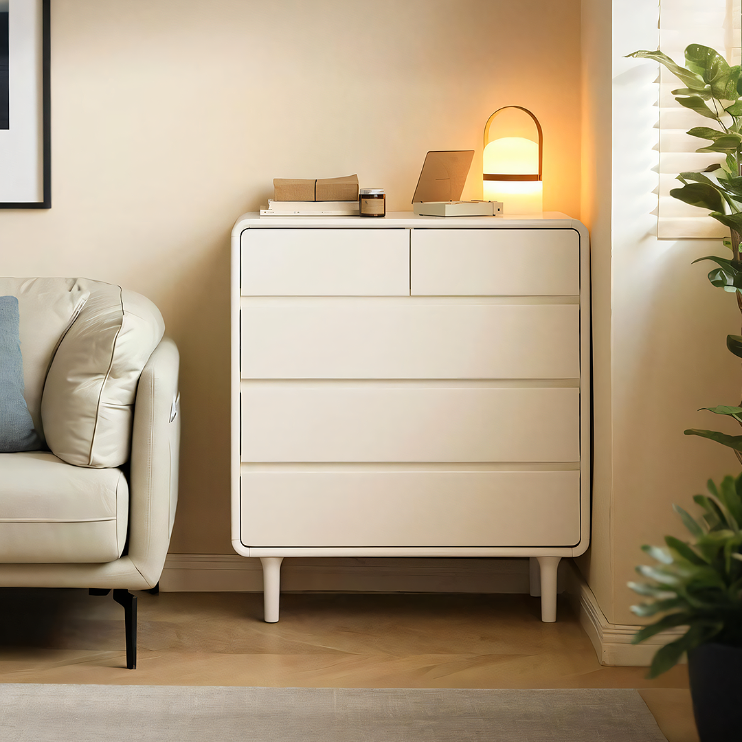 Lance Cabinet, White & Wood