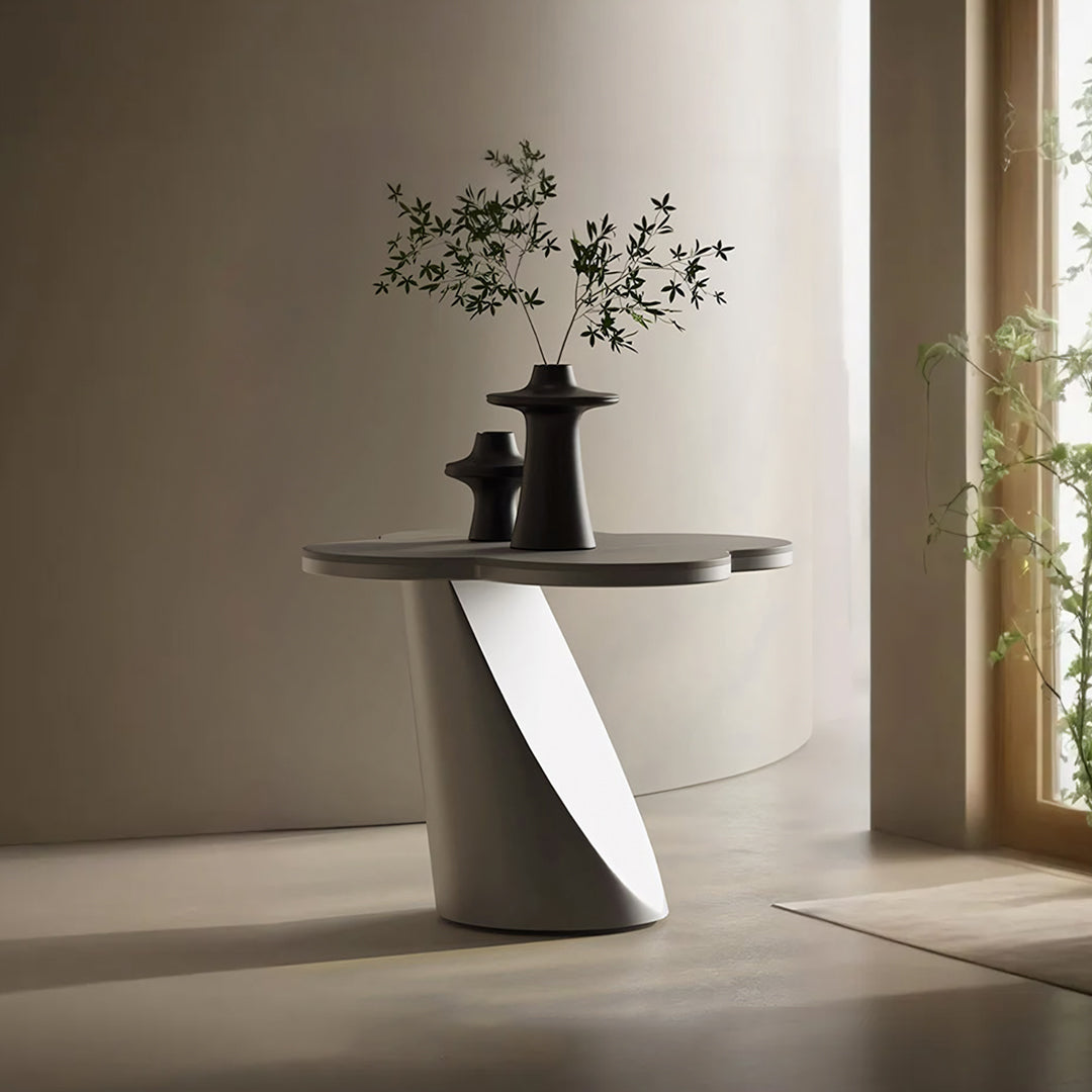 Lorna Side Table, Stainless Steel & Sintered Stone-Rit Concept-Rit Concept