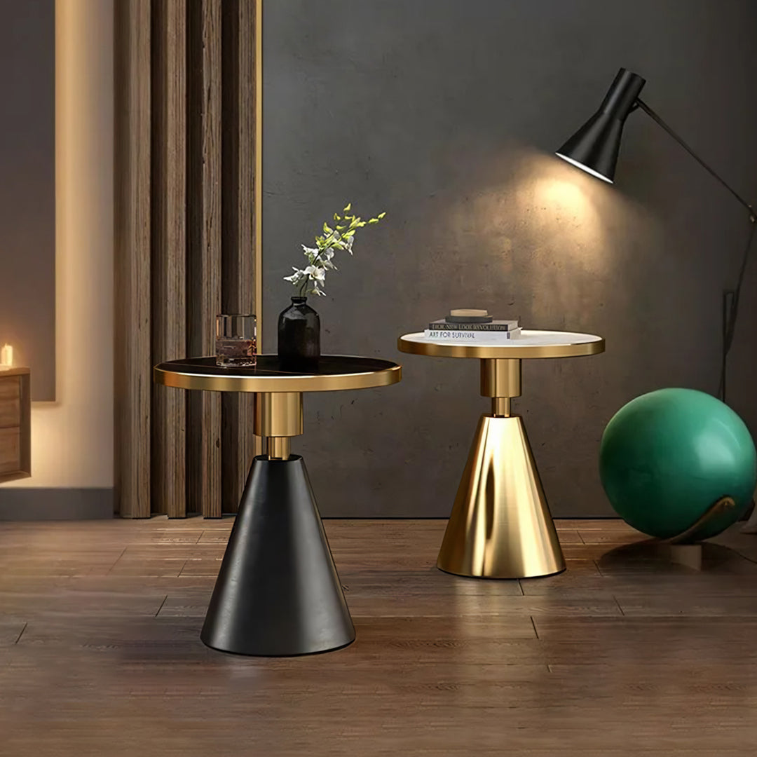 Modern Side Table, Black/ Gold-Ritconcept-Rit Concept