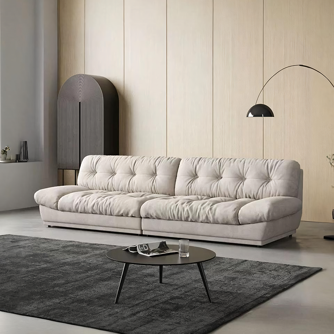 Norbert Two Seater Sofa, Suede